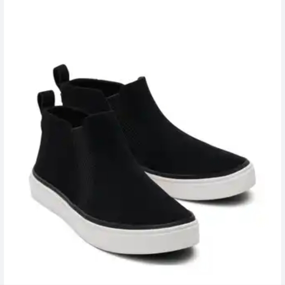 Toms Shoes - Toms Black and White Slip-On Sneakers